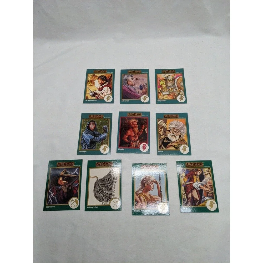 Lot Of (29) TSR Series 1993 Greyhawk Adventures Cards Gold Border And 2 Rare Red